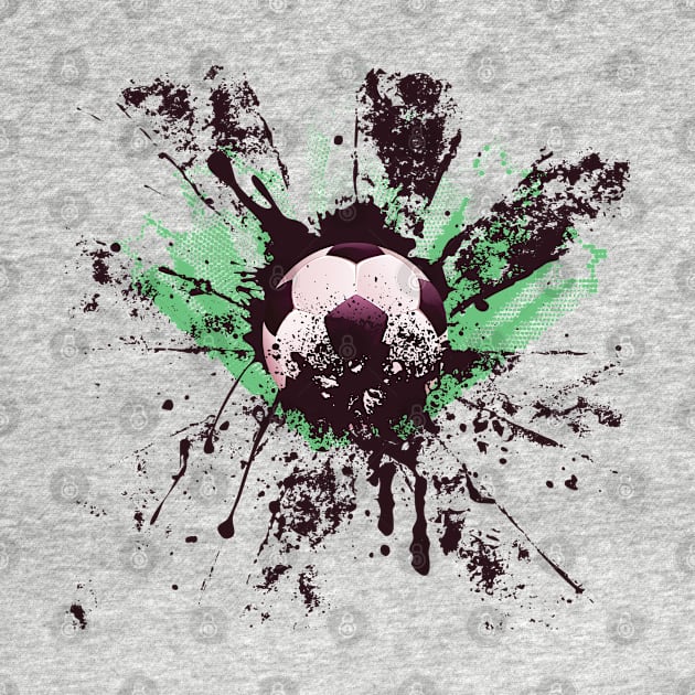 Grunge Soccer ball by AnnArtshock